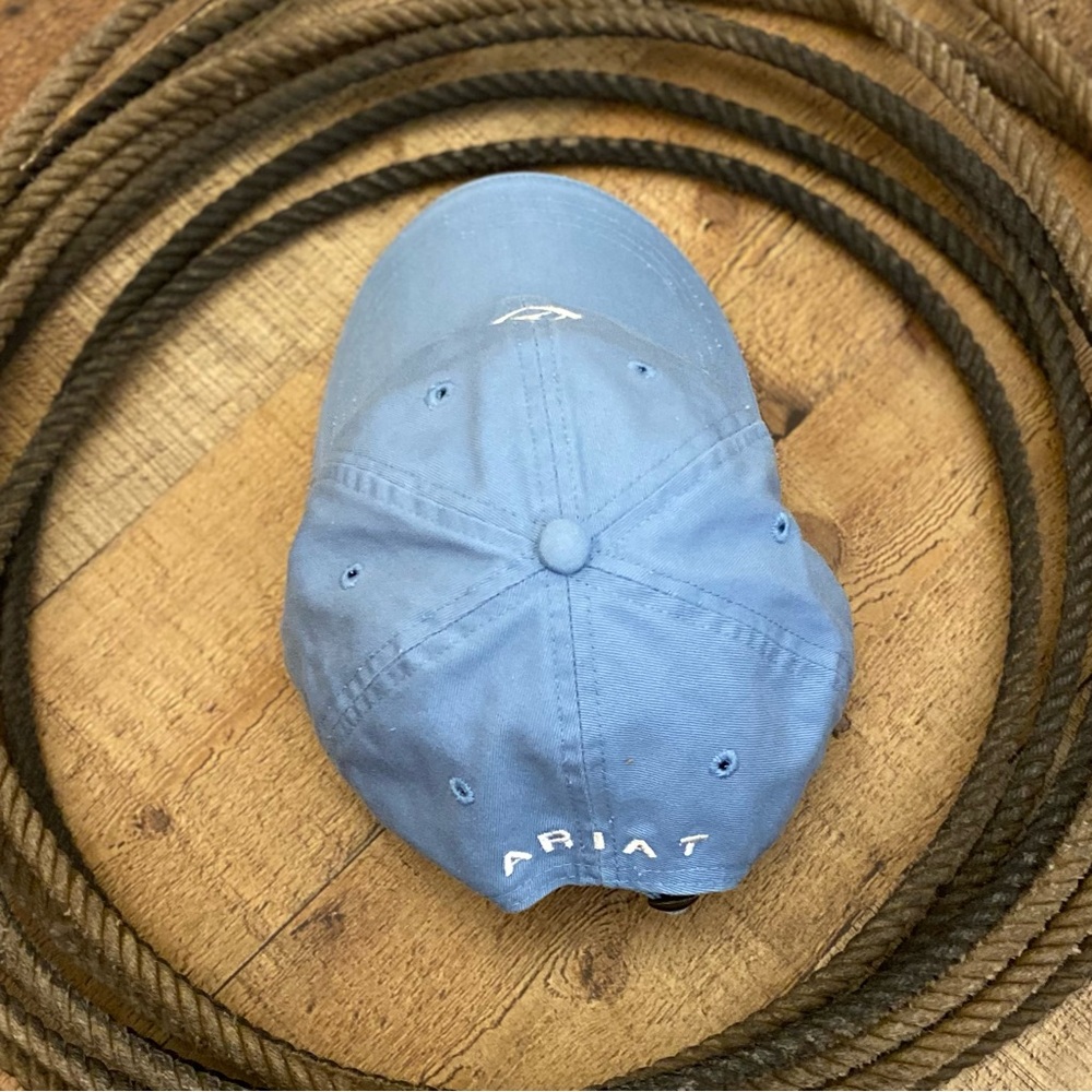 ARIAT Blue Baseball Style Adjustable Cap - Picture 6 of 11